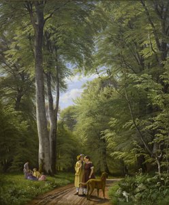 Beukenbos in mei. Motief van Iselingen door P. C. Skovgaard